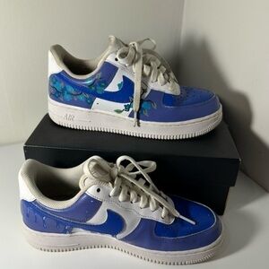 Nike Air Force custom painted shoes